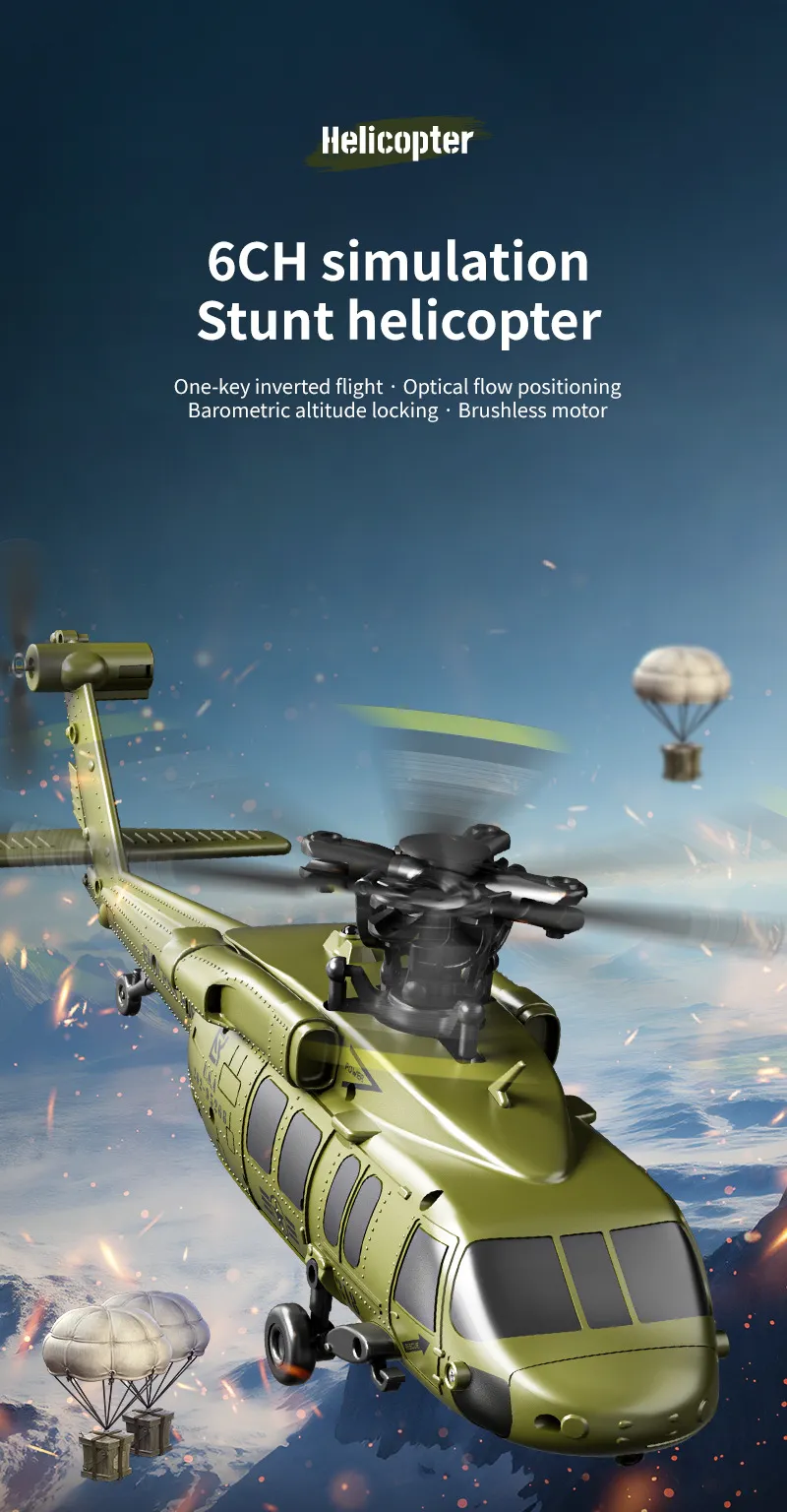 6CH Brushless RC Helicopter