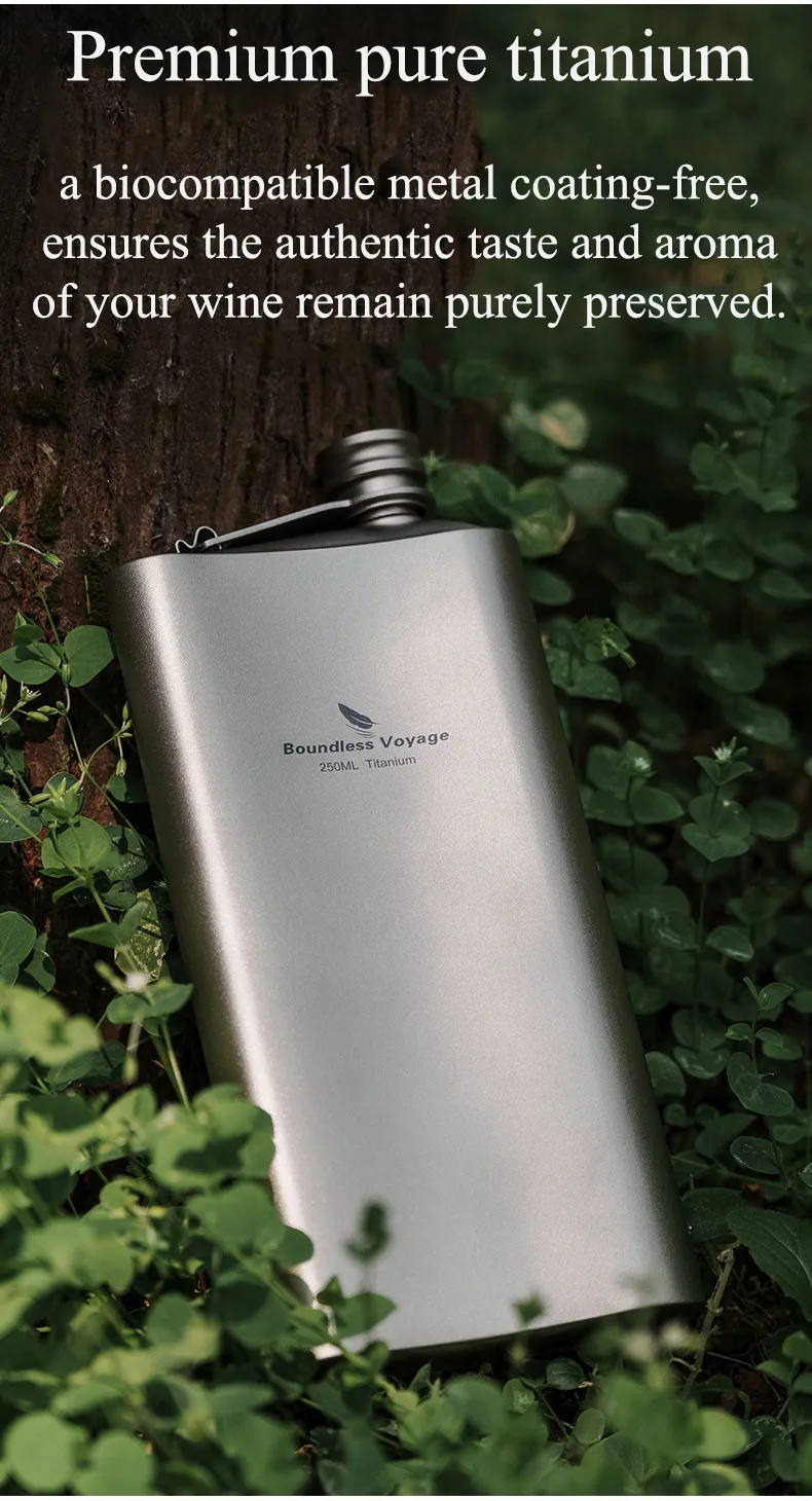 Titanium Hip Flask